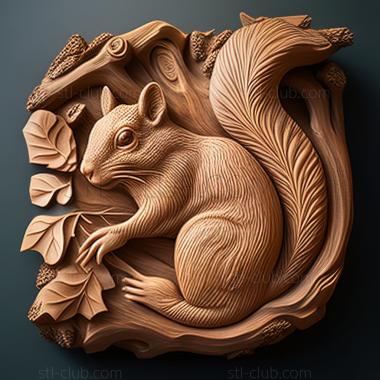 3D model st squirrel (STL)